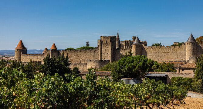Cit&eacute; m&eacute;di&eacute;vale de Carcassonne, D&eacute;partement de l&rsquo;Aude, Occitanie, France, Europe