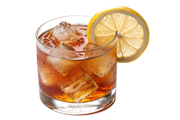 Amaretto sour cocktail with lemon wheel garnish recipe ideas