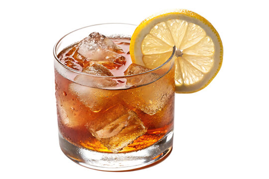 Amaretto sour cocktail with lemon wheel garnish recipe ideas