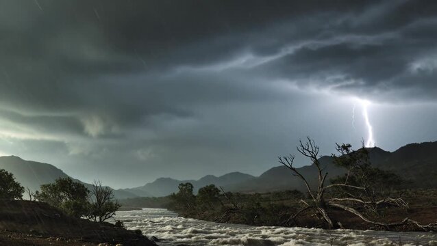 Rain Begins to Fall to Earth