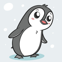 Obraz premium Little Waddle Buddy illustration vector design