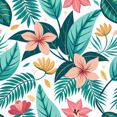 seamless pattern with flowers