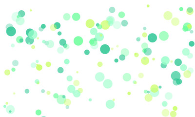 Abstract Colorful Bubbles Background in Green and Yellow for Design
