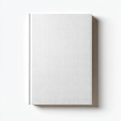 Naklejka premium Blank white book cover, top view