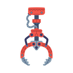 Mechanical Grip and Grabbing Machine Robotic Tool Vector Illustration