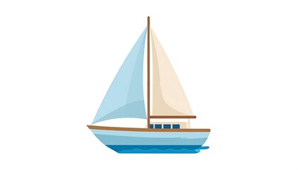 Cartoon sailboat illustration