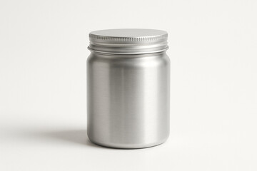Aluminum Jar Mockup on White Background