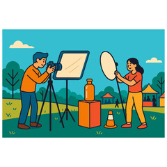 Outdoor photo and video production