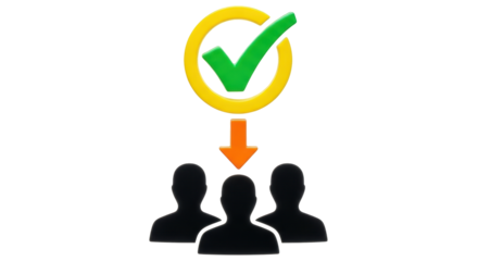 Isolated approval consensus for multiple individuals, accepted people, vote, success