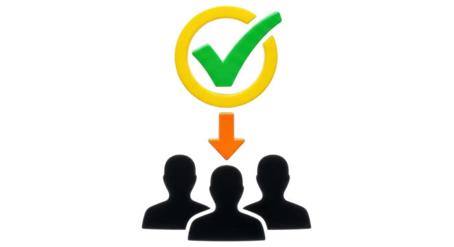 Isolated approval consensus for multiple individuals, accepted people, vote, success