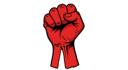 Isolated Red Fist