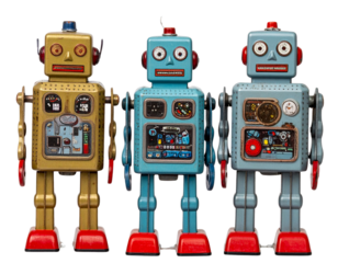vintage toy robot