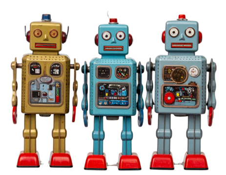 vintage toy robot