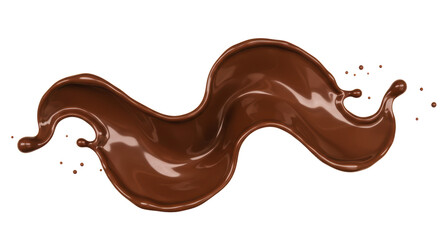 Isolated Chocolate Splash