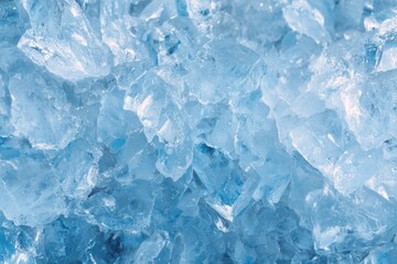 Obraz premium Cold bright blue ice texture background wallpaper. Copy space, artistic backdrop