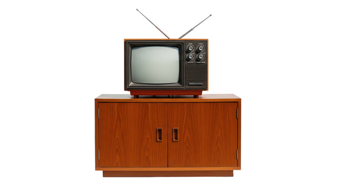 Isolated Television on Cabinet