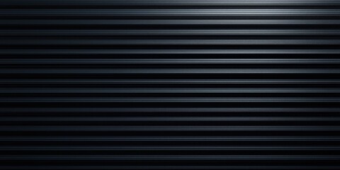Horizontal corrugated metallic material creates a modern and sleek background with even illumination.