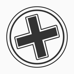 Fototapeta premium Medical Cross Symbol Healthcare Icon