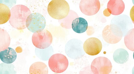 Abstract colorful circles pattern