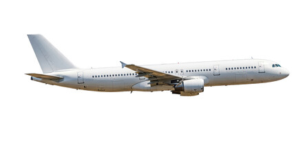 Isolated White Airplane