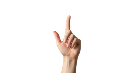 Isolated Hand Pointing Up