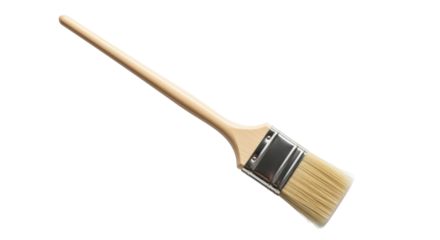 Isolated Angled Paint Brush