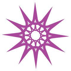 Pink festive flower element vector for decoration