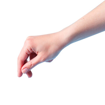 Human hand reaching down