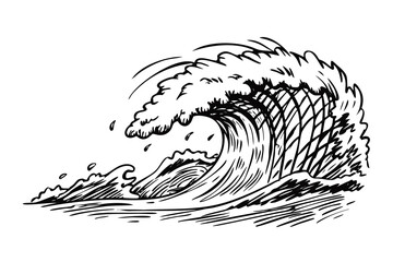 vector illustration of a wave