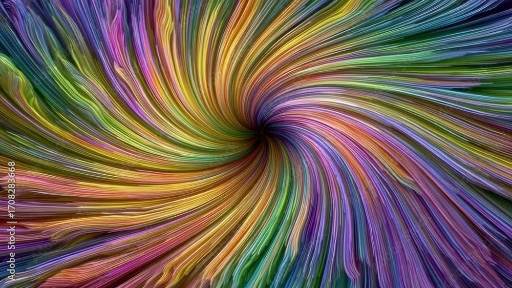 Poster colorful spiral pattern swirling in vibrant hues, creating a mesmerizing effect that captivates and 