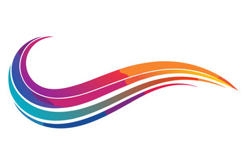 Abstract Gradient Light Waves Background – Vibrant Neon Colors with Vertical Lines