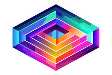 Abstract Gradient Light Waves Background – Vibrant Neon Colors with Vertical Lines