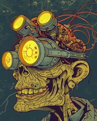 Steampunk Zombie with Headgear