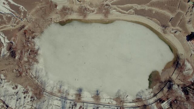 The village of Nako in the Hangrang Valley, Nako village Video, Kinnaur, Indian Himalayas, India.