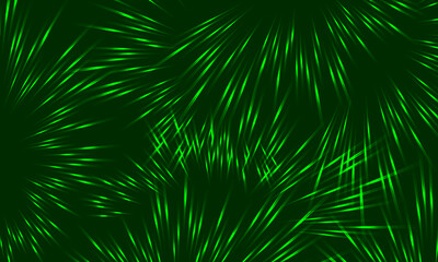 Abstract neon green light burst on dark background. futuristic and energetic design.