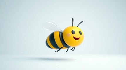 Cartoon bee character illustration