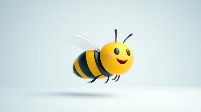 Cartoon bee character illustration