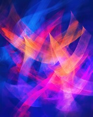 Vibrant Abstract Light Painting Texture