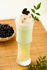 yogurt dessert with fruits