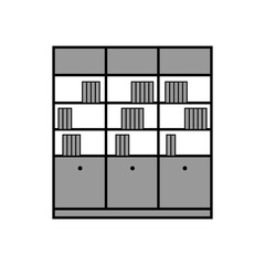 Furniture office cabinet sideboard for storing books