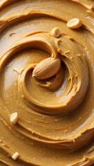 Creamy Peanut Butter Swirl with Whole and Sliced Peanuts Delicious and Tempting