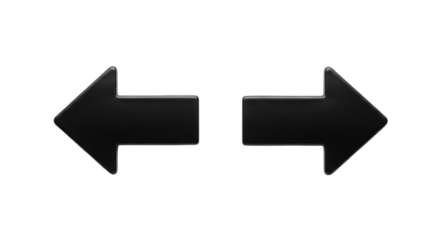 Isolated Left and Right Arrows