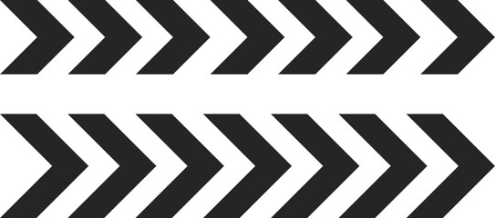 dynamic moving arrow collection. directional arrows symbol. Pointing right chevron arrow different style. speed direction signs.