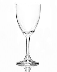 A glass cup, a wine glass, a serving glass.