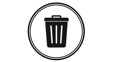Isolated Trash Icon