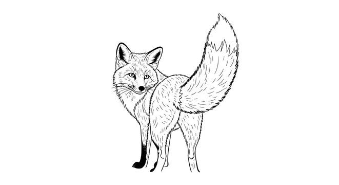 キツネのスケッチ」の写真素材 | 53,375件の無料イラスト画像
