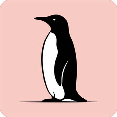 Penguin silhouette graphic