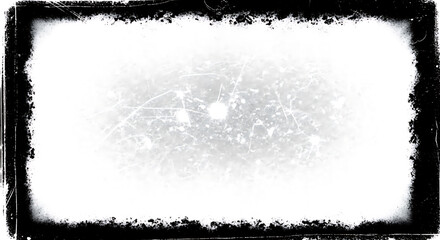 Distressed grunge border texture aged paper surface old scratchy frame effect
