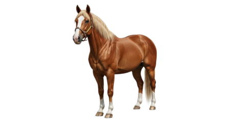 Isolated Palomino Horse