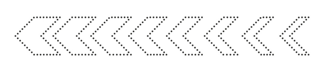 Dynamic moving arrow representing speed, acceleration, fast vector illustration.